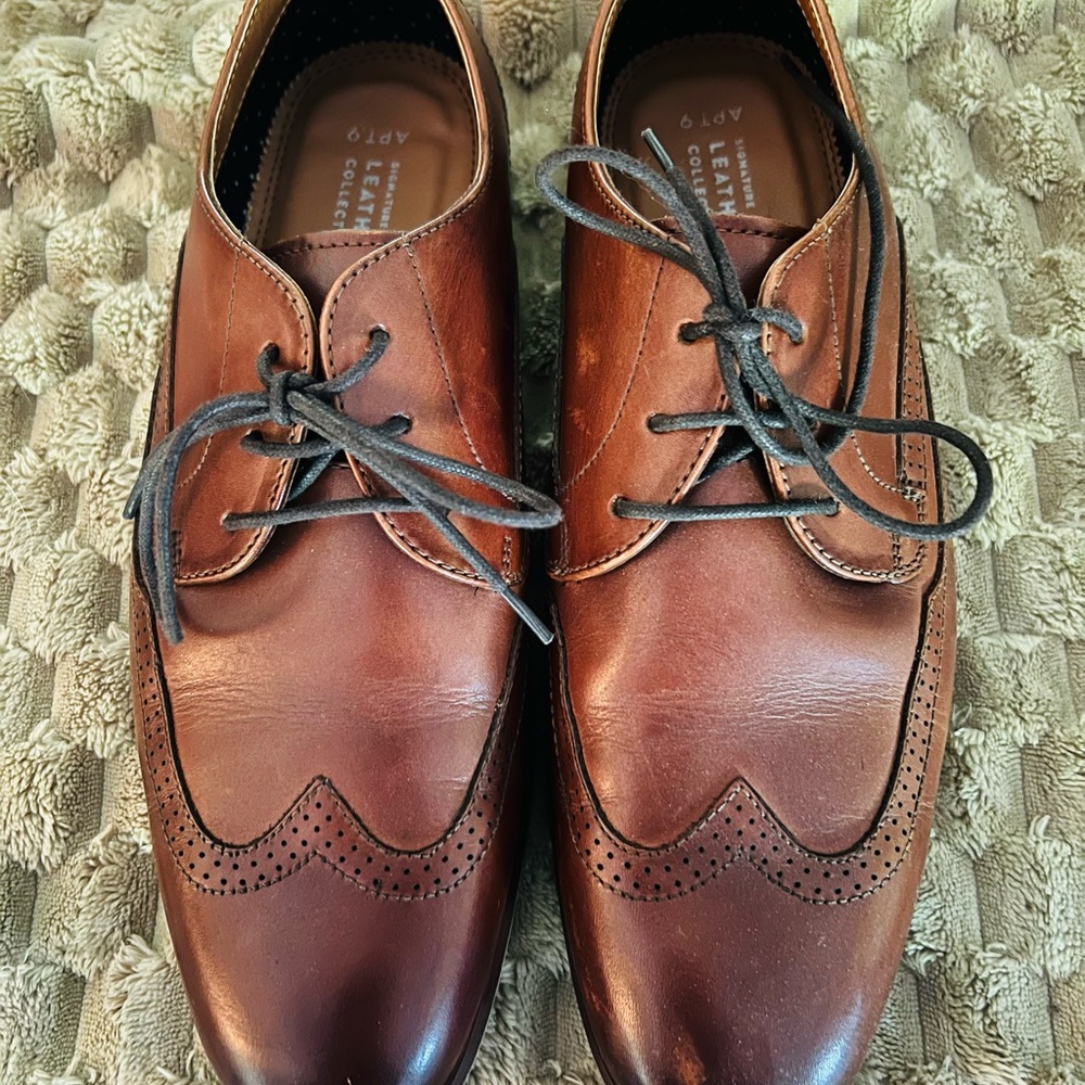 Classic Brown Leather Men's Shoes
